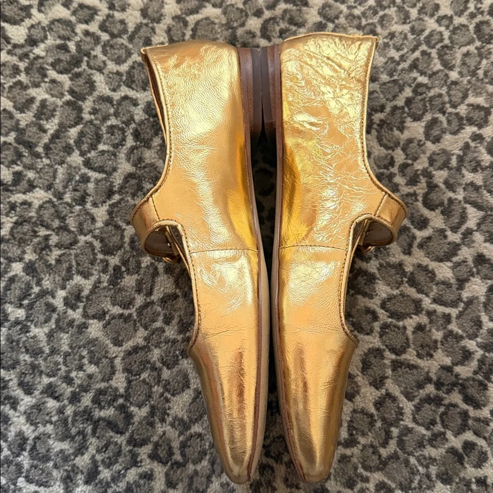 Sam Edelman Gold MICHAELA MARY JANE FLAT
Medallion Gold Leather womens size 9! - Picture 6 of 15